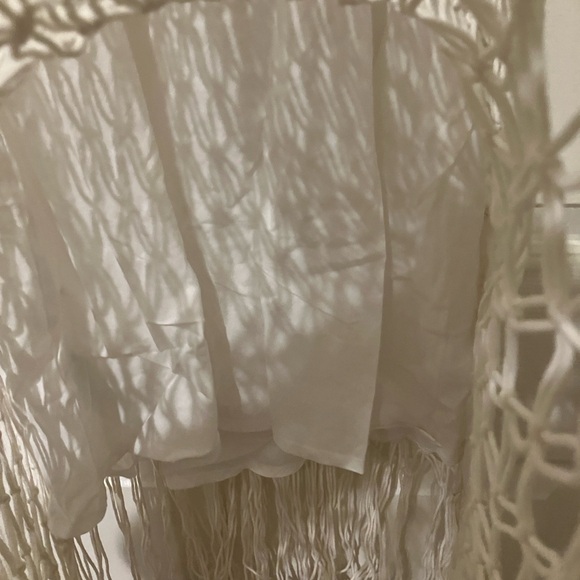 AllSaints Ivory Crochet Maxi Dress with slip - Picture 3 of 6